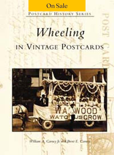 Wheeling in Vintage Postcards