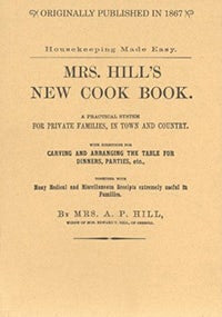 Cover image for Mrs. Hill's New Cook Book, isbn: 9781557095596