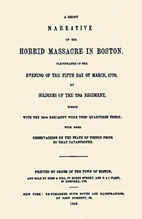 Cover image for Horrid Massacre in Boston, isbn: 9781557099518